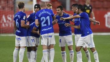 El Oviedo ganó el derbi al Sporting.