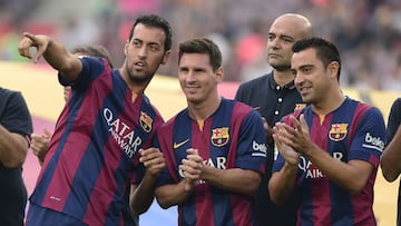 Busquets amenaza a Xavi y Messi