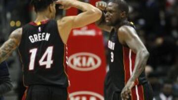 Gerald Green y Luol Deng.