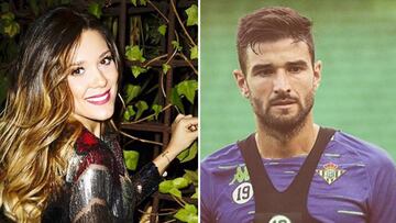Imágenes de la cantante Lorena Gómez y del futbolista del Betis Antonio Barragán.