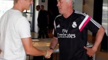 Kroos conoció Valdebebas y a Ancelotti por primera vez