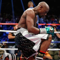 El día que Mayweather fue a la lona ante un salvadoreño