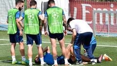 Ronaldo retires from training after Casilla collision