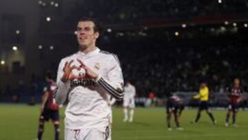 Bale celebra su gol.