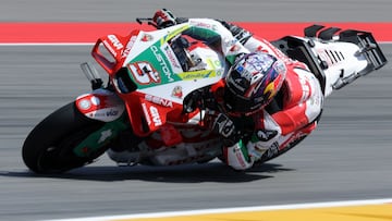 Zarco, con la Honda del LCR en Aragón.