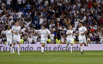 2-2. Marco Asensio celebró el segundo gol.