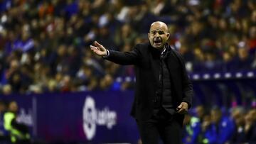 Levante UD manager PACO LOPEZ    during spanish La Liga match between Levante UD vs Real Sociedad at Ciutat de Valencia  Stadium on November 9, 2018.