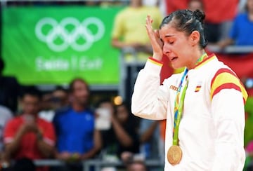 Carolina Marín se hizo con la medalla de oro en bádminton en los Juegos de Río.