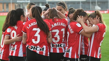 El Athletic celebra el gol.