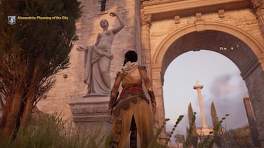Assassin's Creed Origins Discovery Tour censura las estatuas desnudas