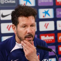 Simeone: “No suele haber en España más candidatos al título que Madrid y Barça”