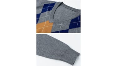 Este jersey de rombos, bonito a la par que estiloso, te ayudará a combatir el frío este otoño