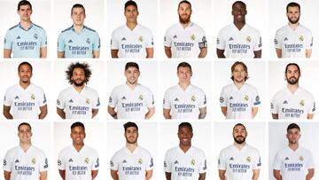 Courtois, Lunin Varane, Ramos, Mendy, Nacho, Militao, Marcelo, Valverde, Kroos, Modric, Isco, Lucas Vázquez, Rodrigo, Asensio, Vinicius, Benzema y Hugo Duro.