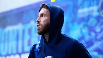 Soccer Football - Liga MX - Semi Final - Second Leg - Toluca v Monterrey - Estadio Nemesio Diez, Toluca, Mexico - December 6, 2025 Monterrey's Sergio Ramos arrives before the match REUTERS/Eloisa Sanchez