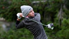 Carlota Ciganda golpea una bola durante la &uacute;ltima jornada del Cambia Portland Classic en el Oregon Golf Club de Portland, Oregon.