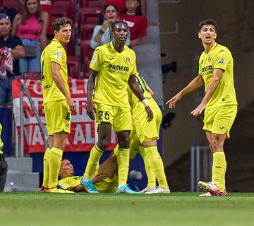 Lesión de Yéremy Pino en la jugada del gol.