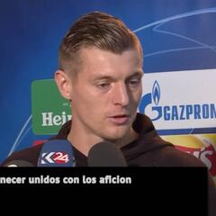Toni Kroos: "The true Real Madrid fans will stick with us"