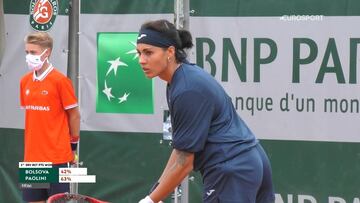 Bolsova se despide de París con un mal partido ante Paolini