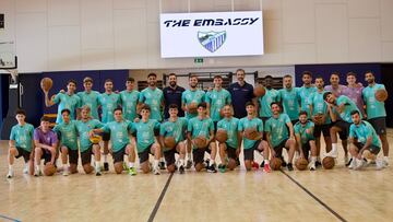 El Málaga praparó el playoff con entrenamientos de baloncesto.