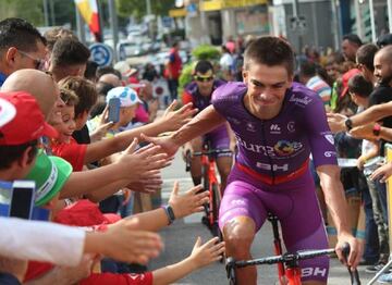 Nuno Bico en la pasada Vuelta a España con el Burgos