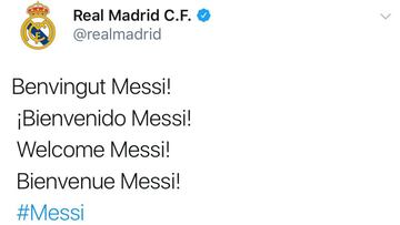 "Bienvenido Messi": el Madrid sufre un hackeo en sus RRSS