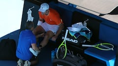 Davidovich y su infierno ante Paul: retirada por lesión