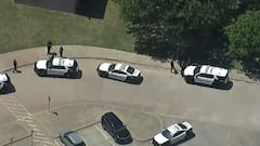 Chaos at Dallas High School: students evacuated to football field after shooting