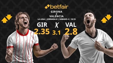 Girona FC vs. Valencia CF: horario, dónde ver, pronósticos y clasificación