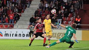 El Mirandés ganó al Alcorcón.