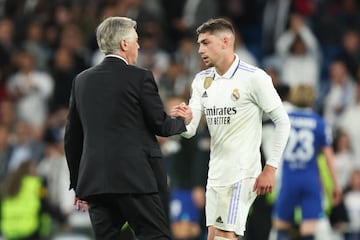 Ancelotti felicitó a Valverde por su partido contra los 'Blues'.