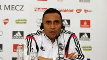 Keylor Navas en rueda de prensa