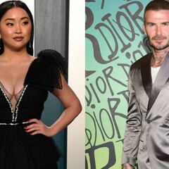 Lana Condor es descubierta espiando a David Beckham
