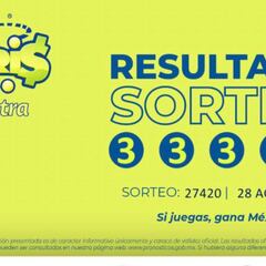 Resultados Lotería Tris Extra hoy: ganadores y números premiados | 28 de agosto