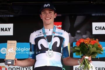 Iván Romeo, en el podio.