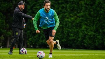 Germán y José Alberto, del Racing.