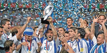 Grecia, campeona de la Eurocopa de Portugal de 2004.