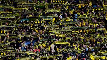 Hinchas del Borussia Dortmund.