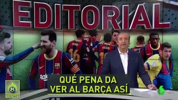 Pedrerol estalla contra la actitud del Barça ante el Cádiz