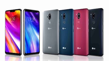 Los 4 colores del LG G7 ThinQ