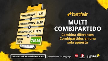 Disfruta de más libertad con Multi Combipartido, la nueva apuesta de Betfair
