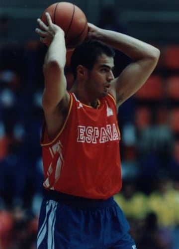 Lalo García con la Selección Española.