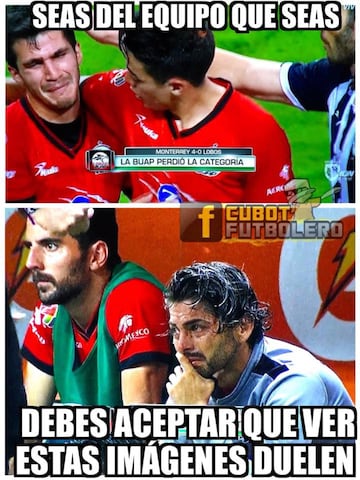 Los memes dicen adiós a Lobos BUAP en la Liga MX