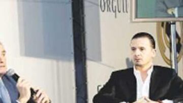 <b>REUNIÓN. </b>Calderón y Pedja explicaron su proyecto a los medios.