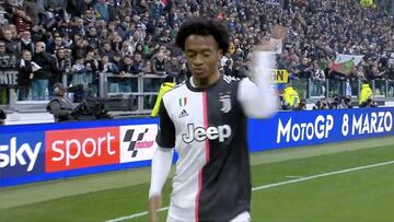 Cudrado. protagonista en los 20 mejores goles de la Juventus en el 2020