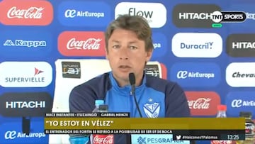 Heinze: &quot;&iquest;C&oacute;mo voy a tener contacto con Boca si estoy trabajando en V&eacute;lez?&quot;