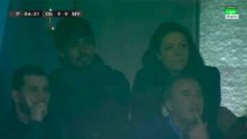 David Silva estuvo viendo al Celta en el palco de Balaídos