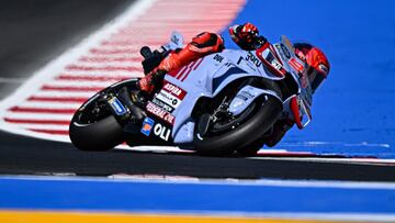 Marc Márquez, con la Ducati en Misano.