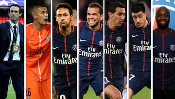 Unai Emery, Areola, Neymar, Alves, Di María, Yuri y Lass serán los 7 ex de LaLiga que volverán este miércoles con el PSG.
