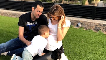 Sergio Busquets y Elena Galera esperan su segundo hijo