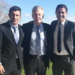 Figo, Suker y Hierro en otra reunión de exmadridistas